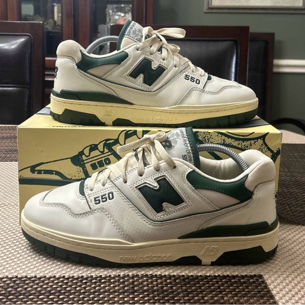 Size 10 - New Balance Aimé Leon Dore x 550 Evergreen